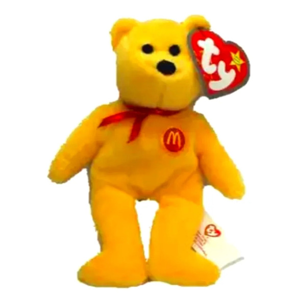 Golden Arches the Bear Teenie Beanies - Picture 1 of 6